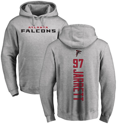 Atlanta Falcons Men Ash Grady Jarrett Backer NFL Football #97 Pullover Hoodie Sweatshirts